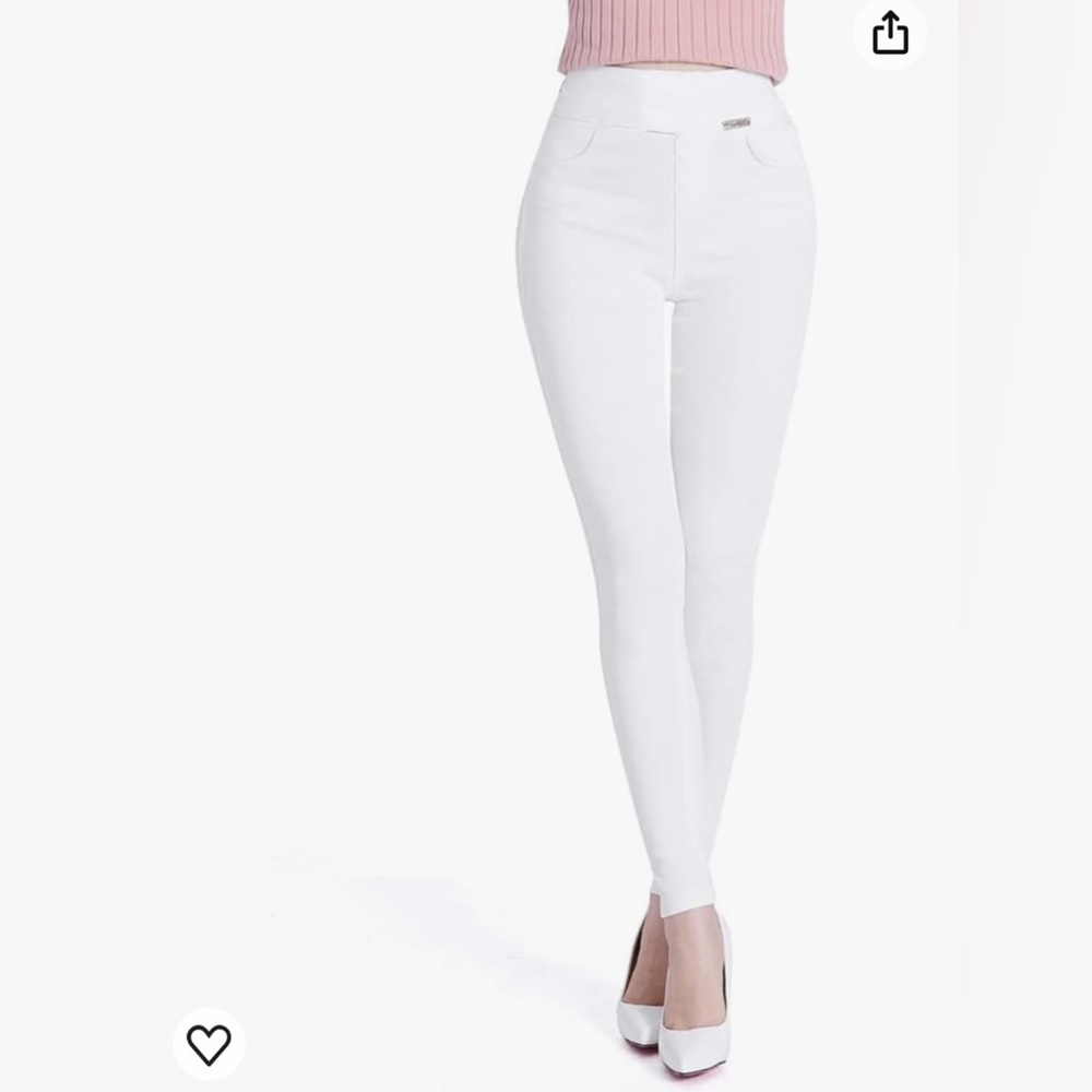 neezeelee Dress Comfort Stretch Slim Fit Leg Skinny High Waist Pull on Pants